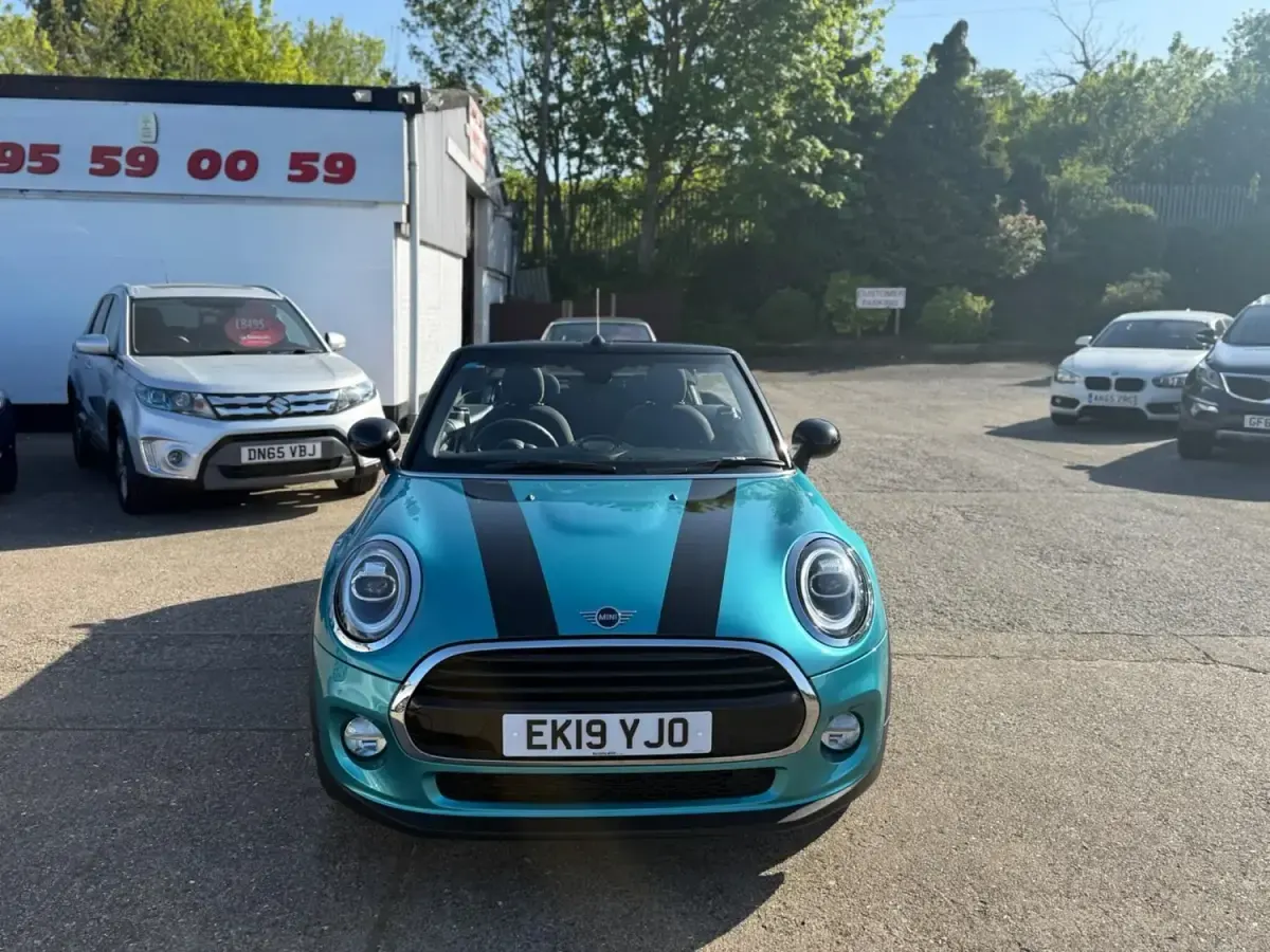 Begagnad Mini Cooper Cabriolet Classic 2019 Turkos Cab
