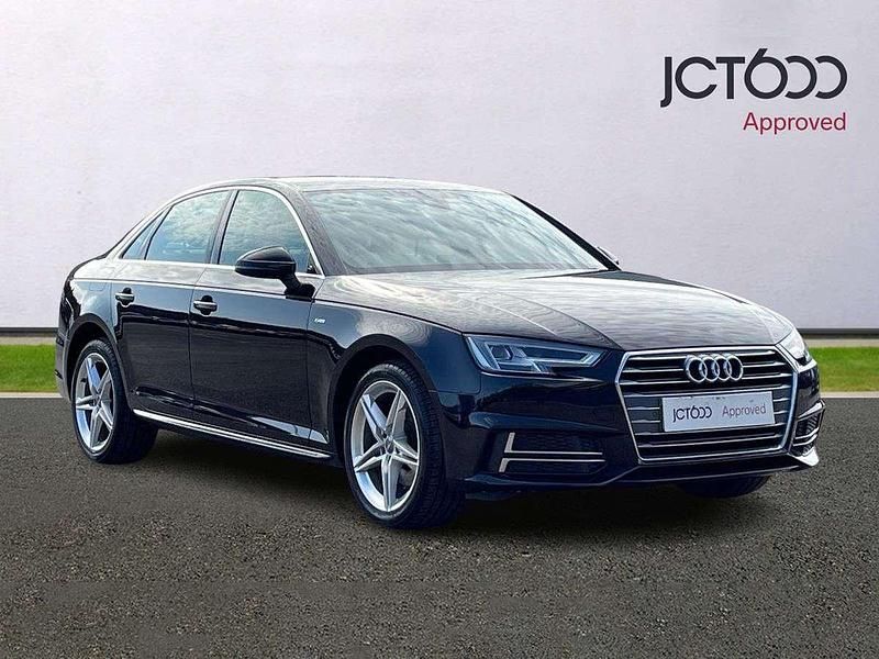 Black Used 2018 Audi A4 S-Line Sedan | £10,695 (Fair price) - Image 1/4