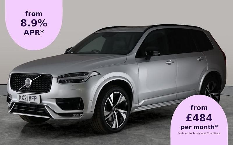 Silver Used 2021 Volvo XC90 R-Design SUV | £31,138 (Fair price) - Image 1/3