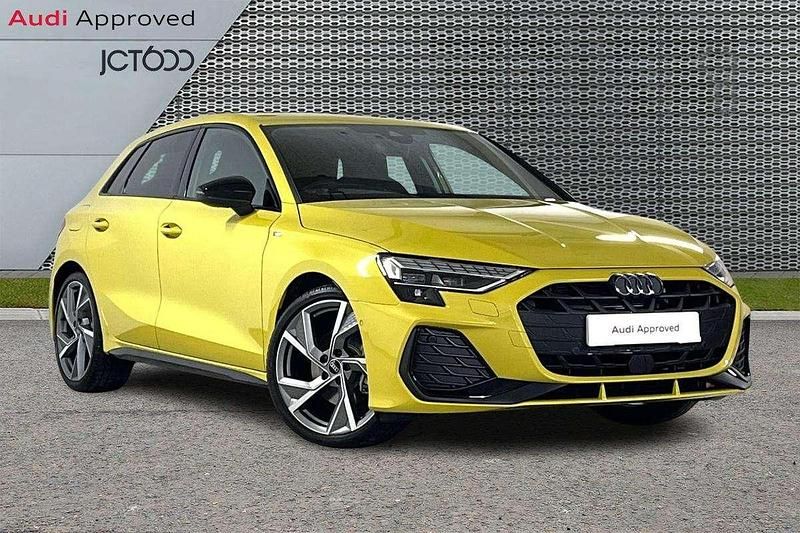 Yellow Used 2025 Audi A3 Black Edition Hatchback | £31,657 (Expensive) - Image 1/4