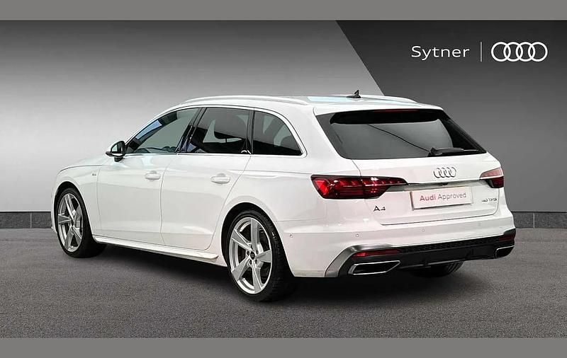 Used Audi A4 S-Line 200 HP (147 kW) 2023 White Estate