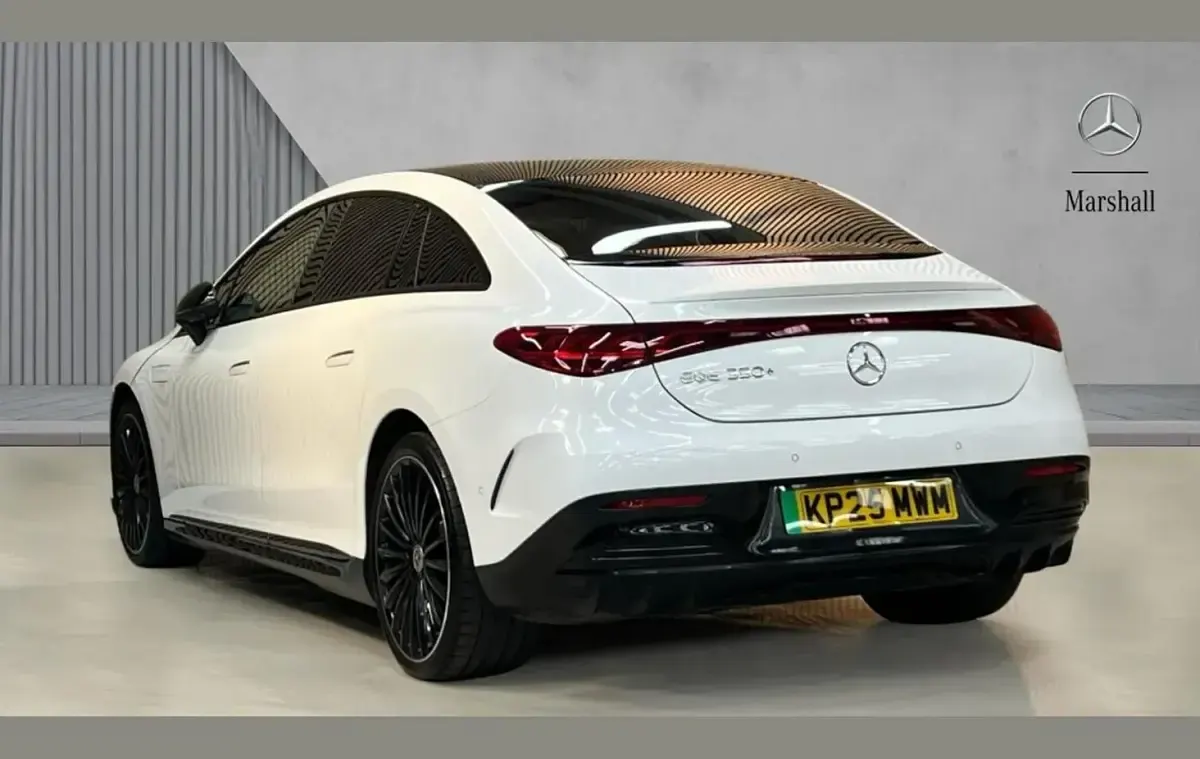 Used Mercedes EQE350 AMG line 214 kW (292 HP) 2025 Manufaktur paint manufaktur opalite white bright Sedan