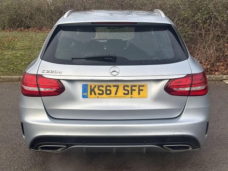 Used Mercedes C220 AMG line 170 HP (125 kW) 2017 Silver Estate