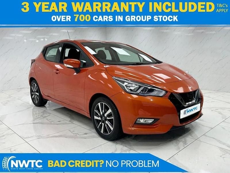 Used Nissan Micra Acenta 90 HP (66 kW) 2018 Orange Hatchback
