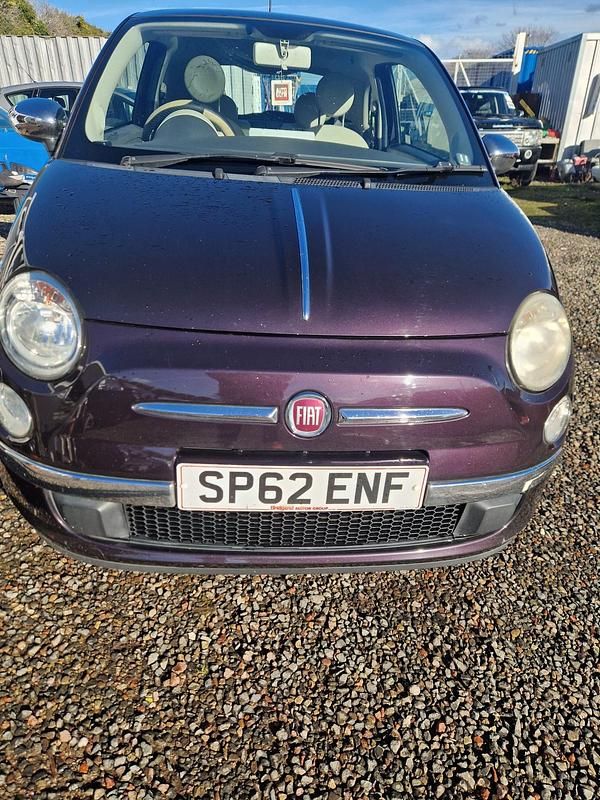 Used Fiat 500 Lounge 69 HP (50 kW) 2012 Purple Hatchback