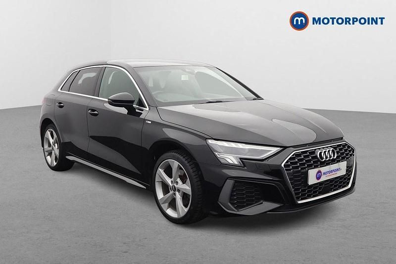Black Used 2021 Audi A3 e-tron S-Line Hatchback | £18,249 (Fair price) - Image 1/4