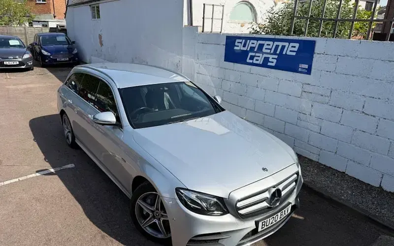 Used Mercedes E300 AMG line 315 HP (231 kW) 2020 Silver Estate