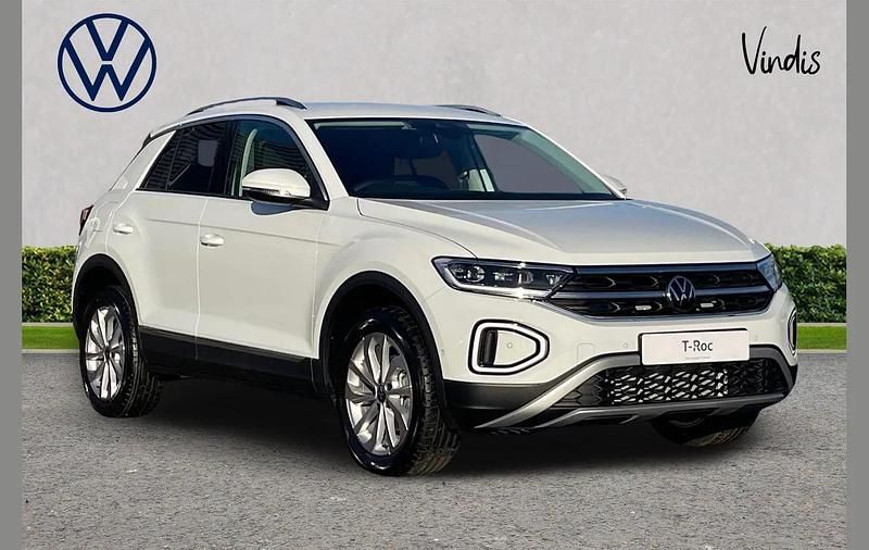 White Used 2025 VW T-Roc Style SUV | £27,995 (Expensive) - Image 1/4