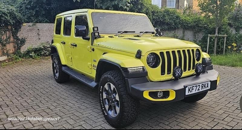 Yellow Used 2022 Jeep Wrangler Sahara SUV | £37,995 (Super price) - Image 1/4