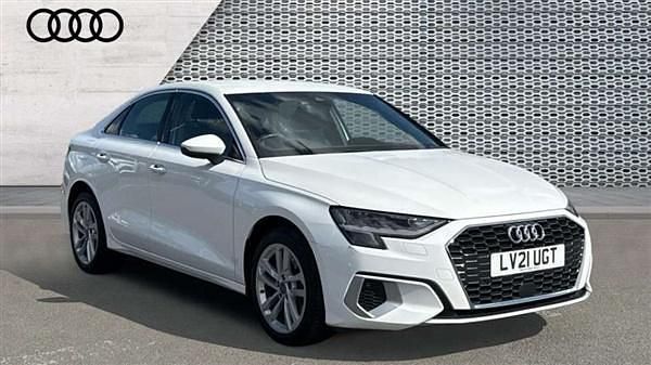 Ibis white, solid Used 2021 Audi A3 Sport Sedan | £18,247 - Image 1/4