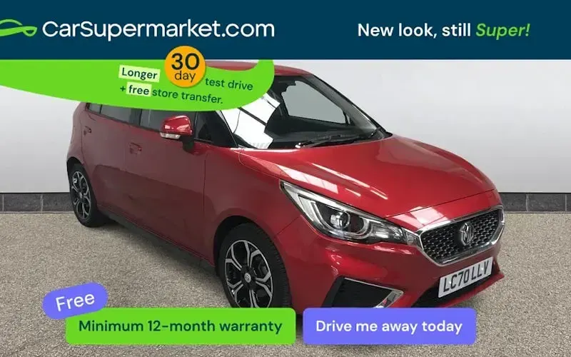 Usado MG MG3 Exclusive 106 HP (77 kW) 2020 Vermelho Citadino