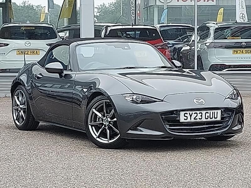Grey Used 2023 Mazda MX5 Exclusive-Line Cabriolet | £22,998 (Fair price) - Image 1/4