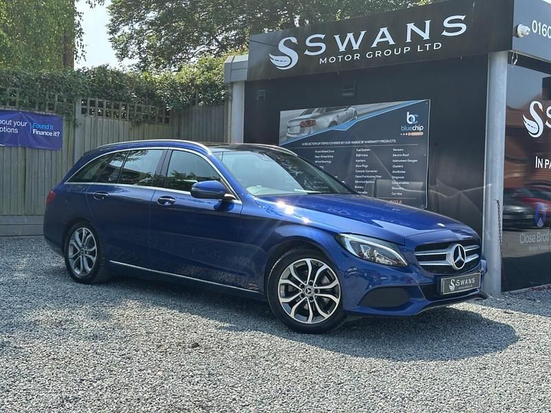 Blue Used 2015 Mercedes C220 Premium Plus Estate | £11,495 (Fair price) - Image 1/3