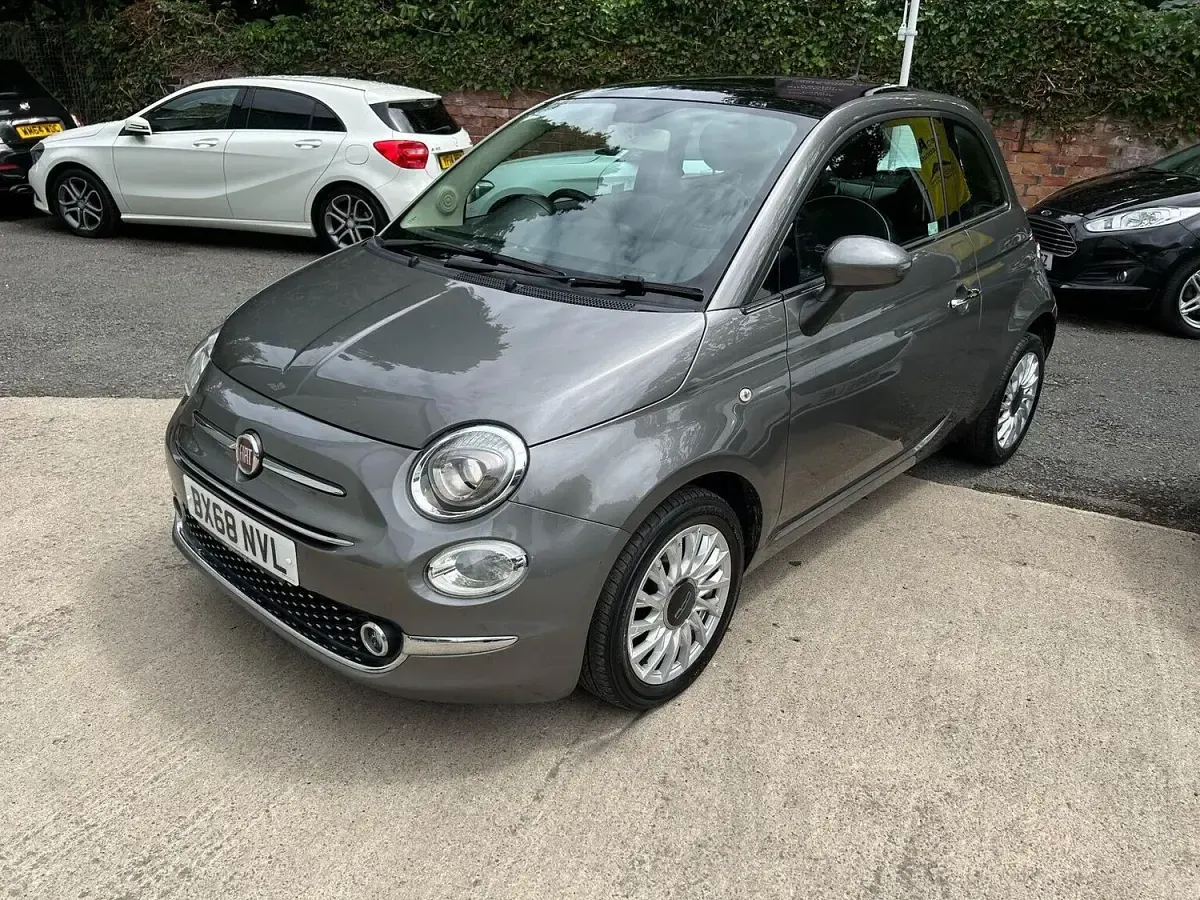 Used Fiat 500 Lounge 69 HP (50 kW) 2018 Grey Hatchback