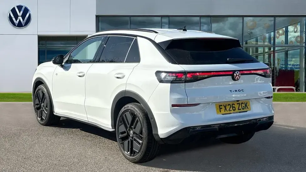 Used VW T-Roc R-line 150 HP (110 kW) 2026 Solid  pure white SUV
