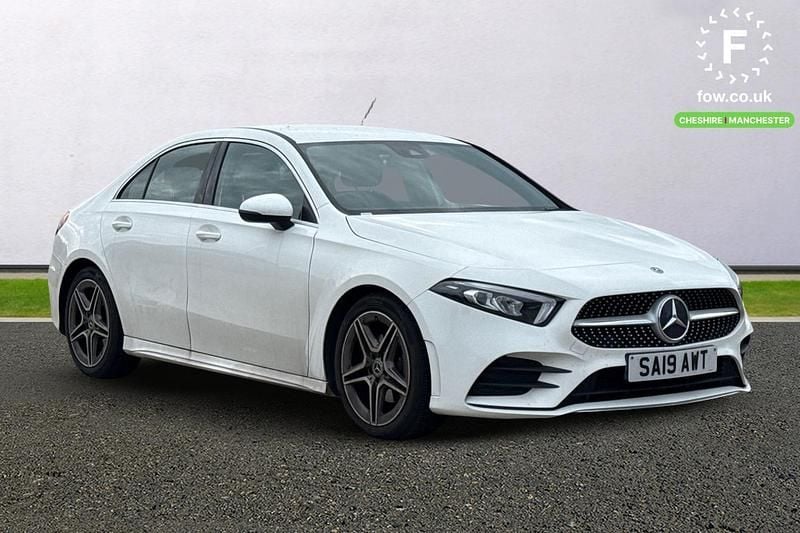 White Used 2019 Mercedes A180 AMG line Sedan | £17,299 (Fair price) - Image 1/3