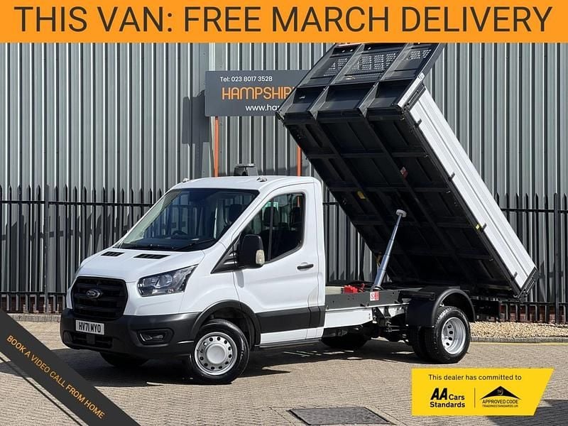 Used Ford Transit S 130 HP (95 kW) 2021 White Cabriolet