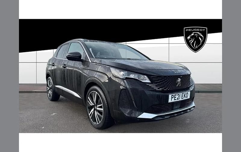 Black Used 2021 Peugeot 3008 Premium SUV | £17,637 (Fair price) - Image 1/4