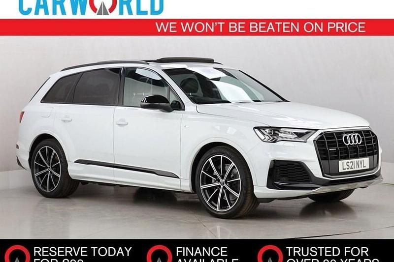 White Used 2021 Audi Q7 Black Edition SUV | £32,971 (Good price) - Image 1/1