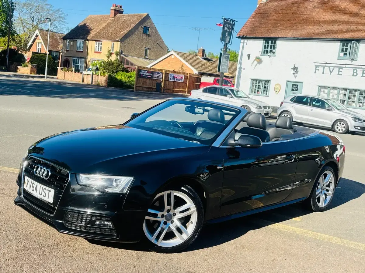 Used Audi A5 Cabriolet S-Line 177 HP (130 kW) 2014 Black Cabriolet
