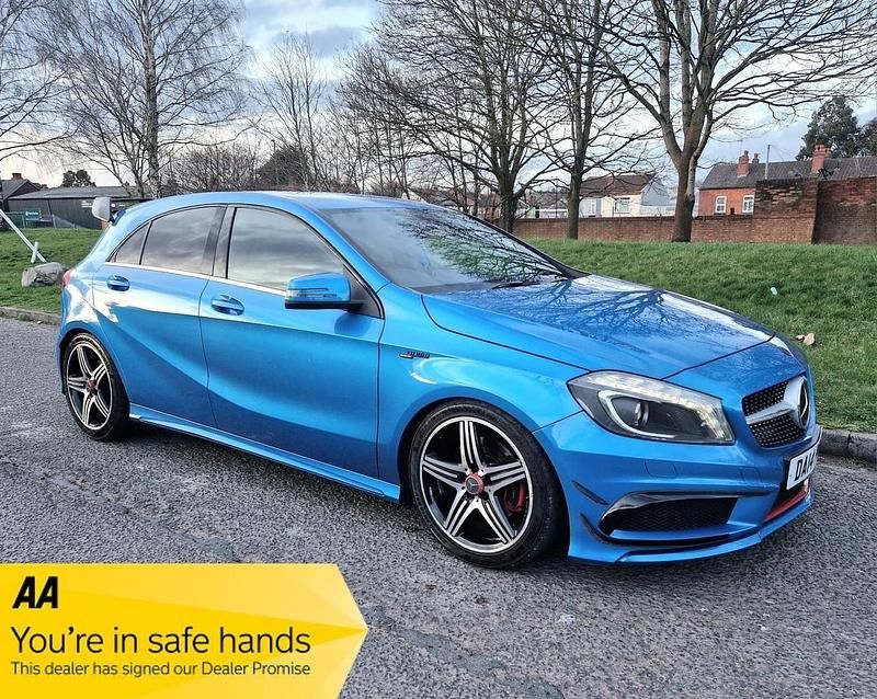Used Mercedes A250 AMG 2014 Blue Hatchback