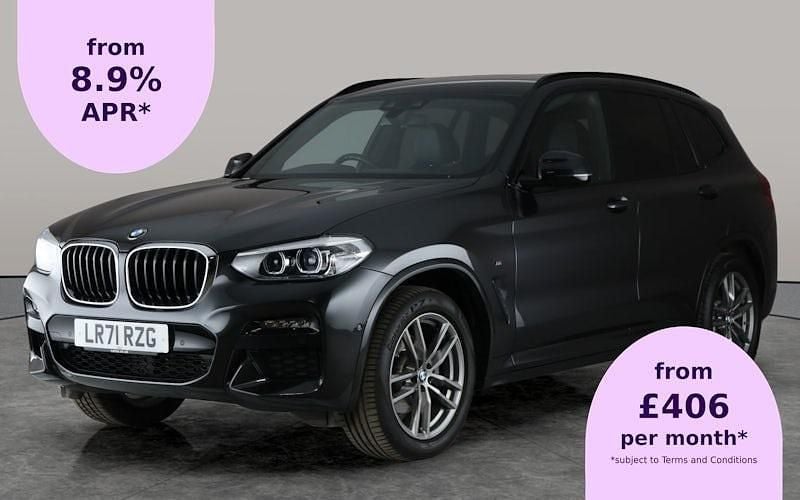 Grey Used 2021 BMW X3 M Sport SUV | £27,102 (Super price) - Image 1/2