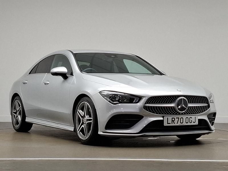Silver Used 2020 Mercedes CLA200 AMG line Sedan | £22,498 (Fair price) - Image 1/4