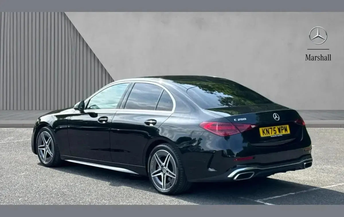 Used Mercedes C200 AMG line 200 HP (147 kW) 2025 Black Sedan