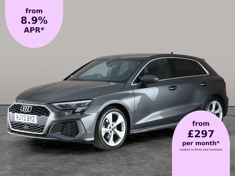 Grey Used 2022 Audi A3 Sportback S-Line Hatchback | £22,154 (Fair price) - Image 1/2