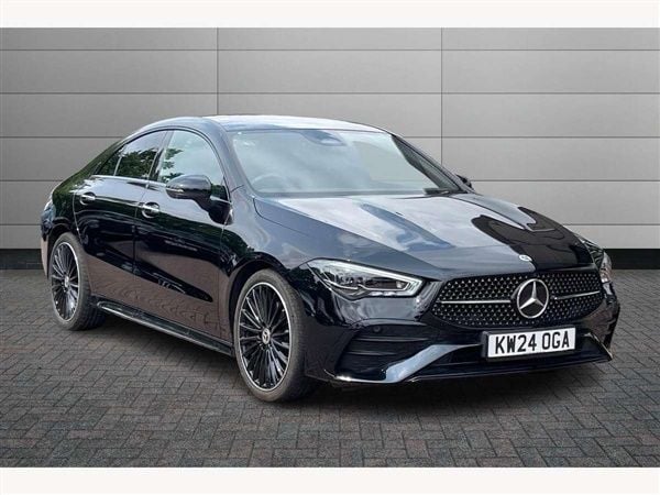 Night black Used 2024 Mercedes CLA220 AMG Line Premium Plus Sedan | £33,395 (Fair price) - Image 1/2