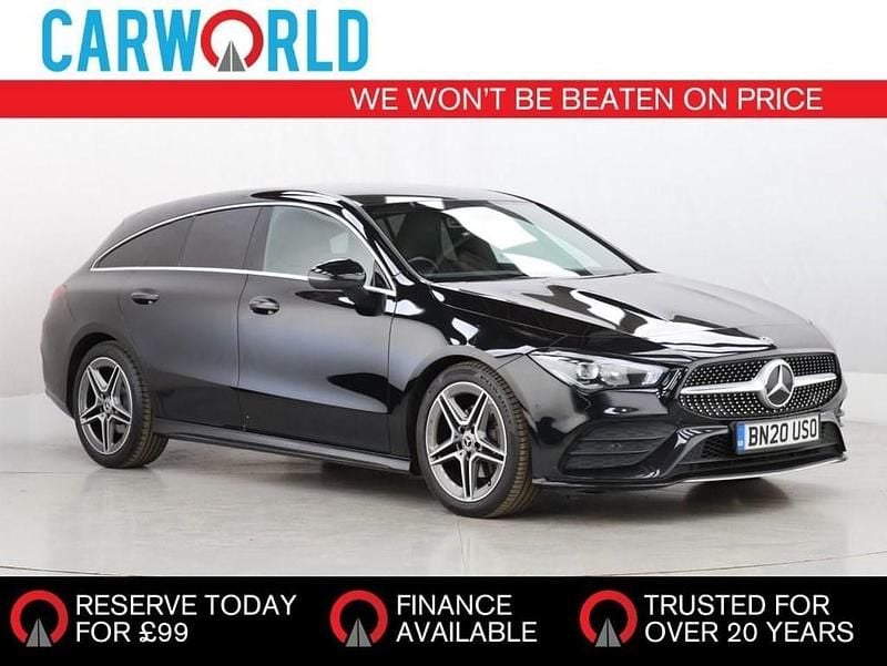 Black Used 2020 Mercedes CLA180 Shooting Brake AMG line Estate | £15,649 (Fair price) - Image 1/3