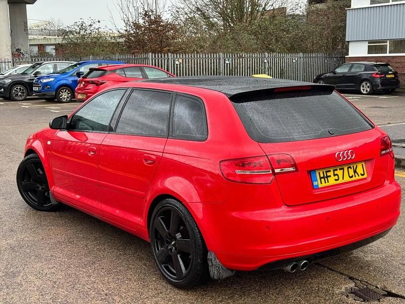 Used Audi A3 S-Line 2007 Red Hatchback