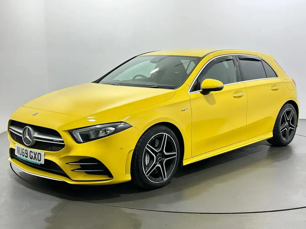 Used Mercedes A35 AMG Premium 2019 Yellow Hatchback