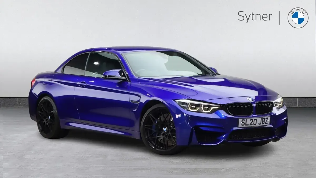 Used BMW M4 Cabriolet Competition Edition 444 HP (326 kW) 2020 Blue Cabriolet