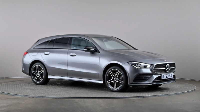 Grey Used 2023 Mercedes CLA250e AMG Line Premium Sedan | £22,998 (Fair price) - Image 1/4