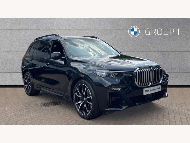 Black Used 2021 BMW X7 M Sport SUV | £51,595 (Good price) - Image 1/4