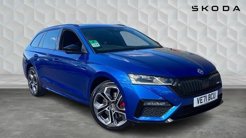 Blue Used 2022 Skoda Octavia vRS Estate | £24,000 - Image 1/4