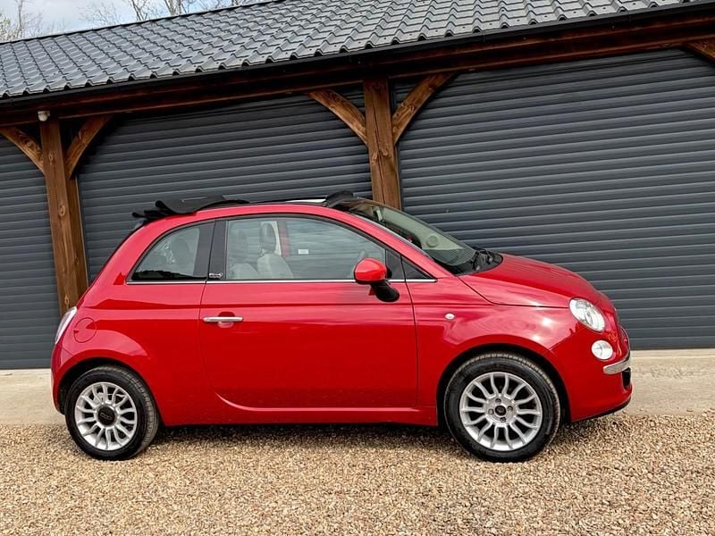 Used Fiat 500 Lounge 69 HP (50 kW) 2013 Red Cabriolet