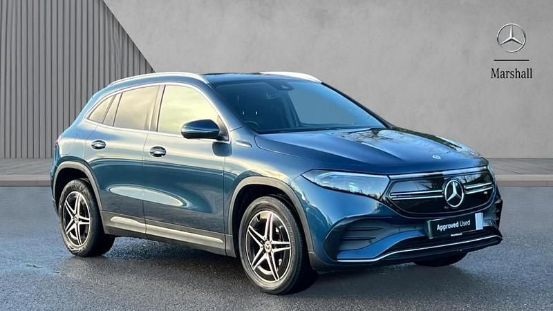 Denim blue metallic Used 2022 Mercedes EQA250 AMG line SUV | £19,780 (Fair price) - Image 1/4