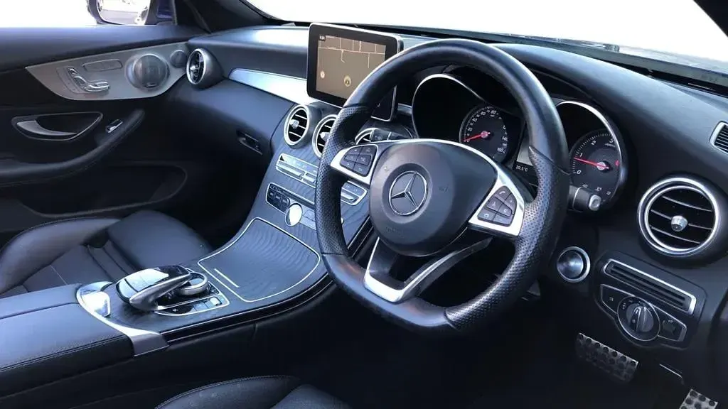 Used Mercedes C220 AMG Line Premium Plus 2017 Blue Cabriolet