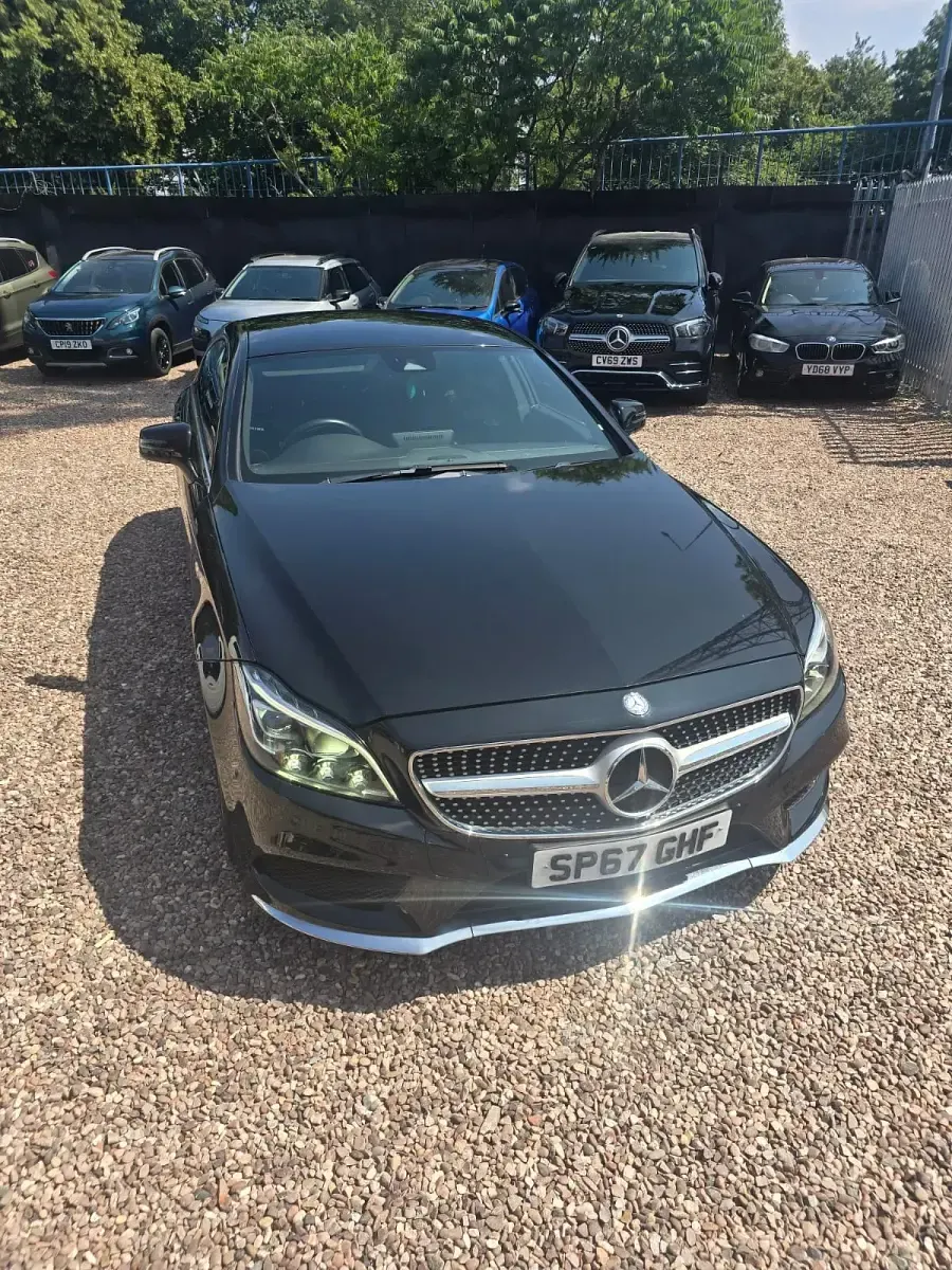 Used Mercedes CLS220 AMG line 177 HP (130 kW) 2017 Black Coupe