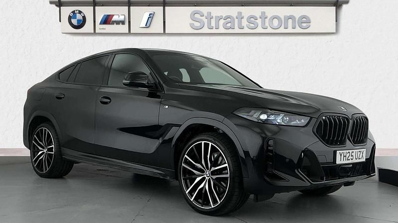 Black Used 2025 BMW X6 M Sport SUV | £66,990 - Image 1/4