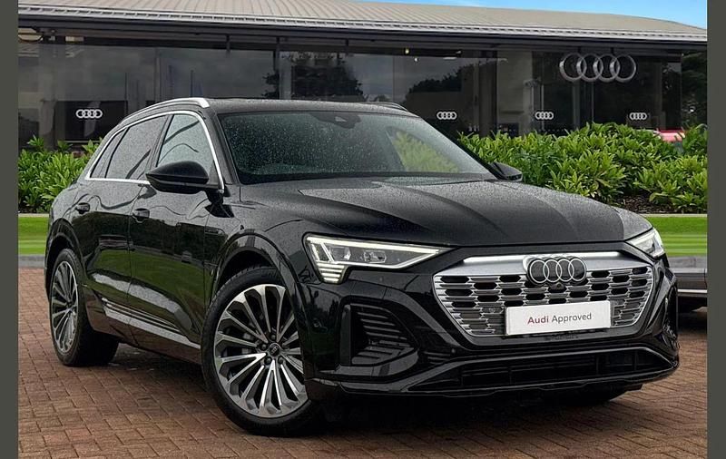 Black Used 2024 Audi Q8 e-tron S-Line SUV | £49,490 (Fair price) - Image 1/4