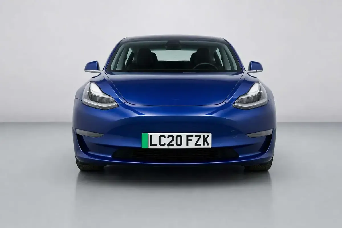 Used Tesla Model 3 Long Range AWD 366 kW (498 HP) 2020 Blue Sedan