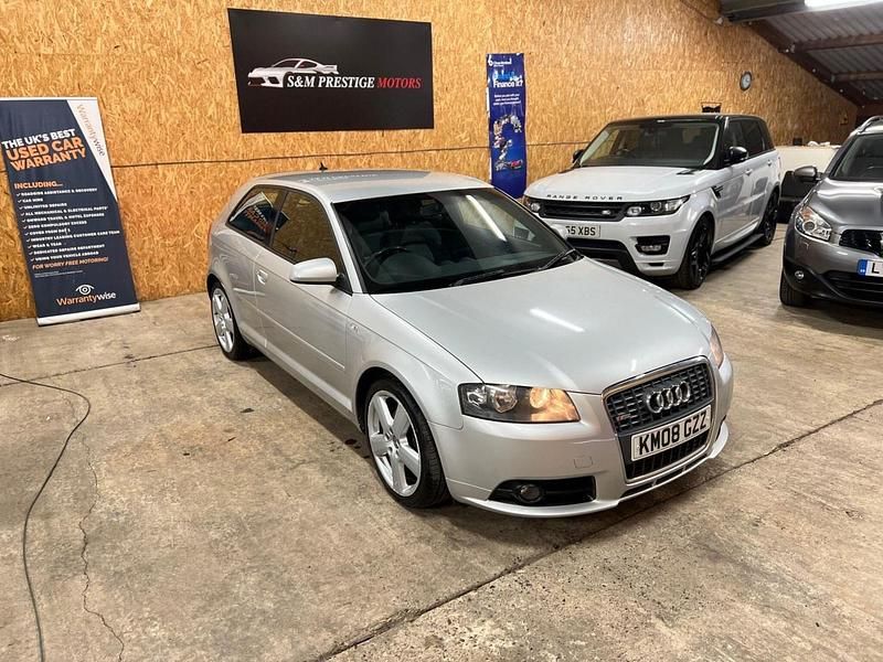 Silver Used 2008 Audi A3 S-Line Hatchback | £4,945 (Expensive) - Image 1/4
