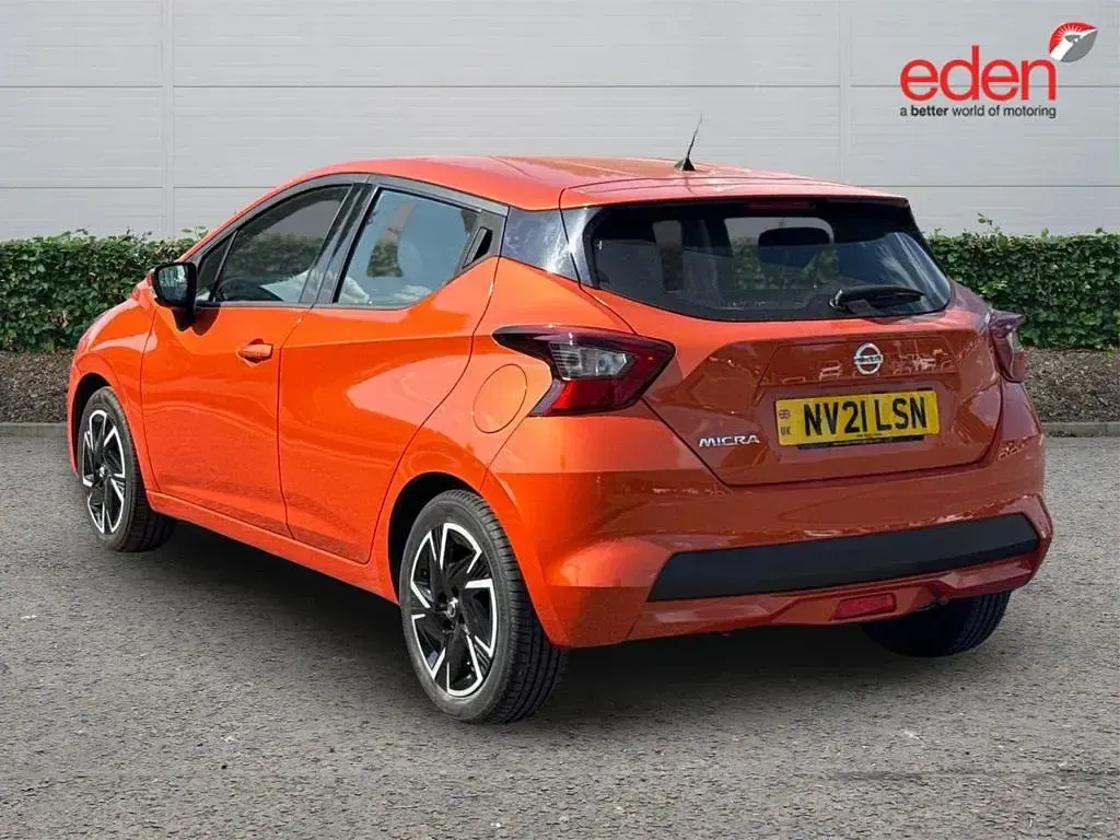 Used Nissan Micra Acenta 92 HP (67 kW) 2021 Orange Hatchback