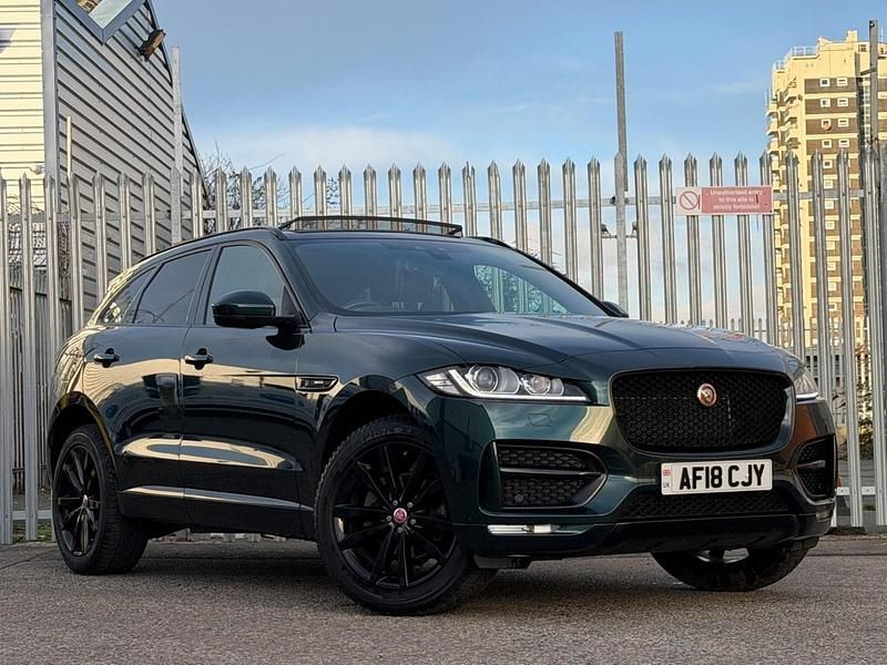 Begagnad Jaguar F-Pace R-Sport 2018 Grön SUV