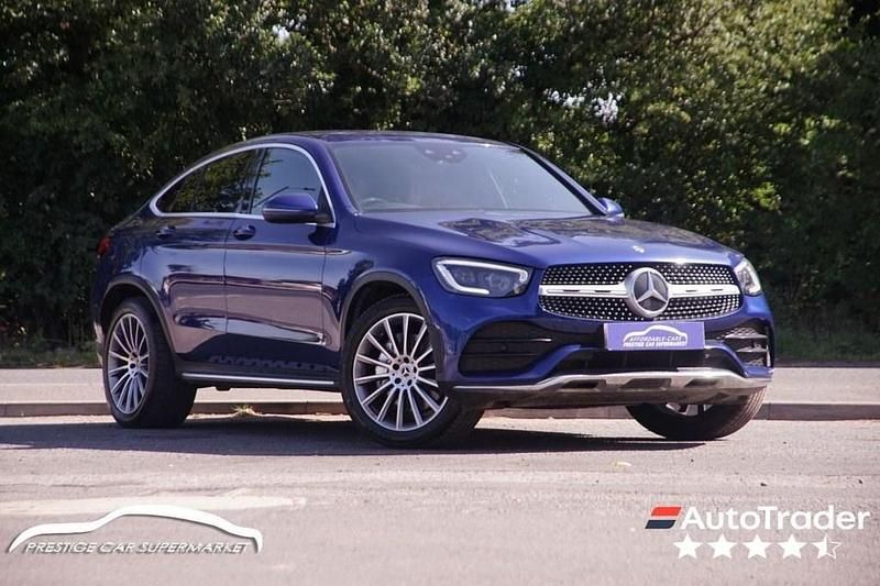 Blue Used 2019 Mercedes GLC300 AMG line Coupe | £24,499 (Fair price) - Image 1/4