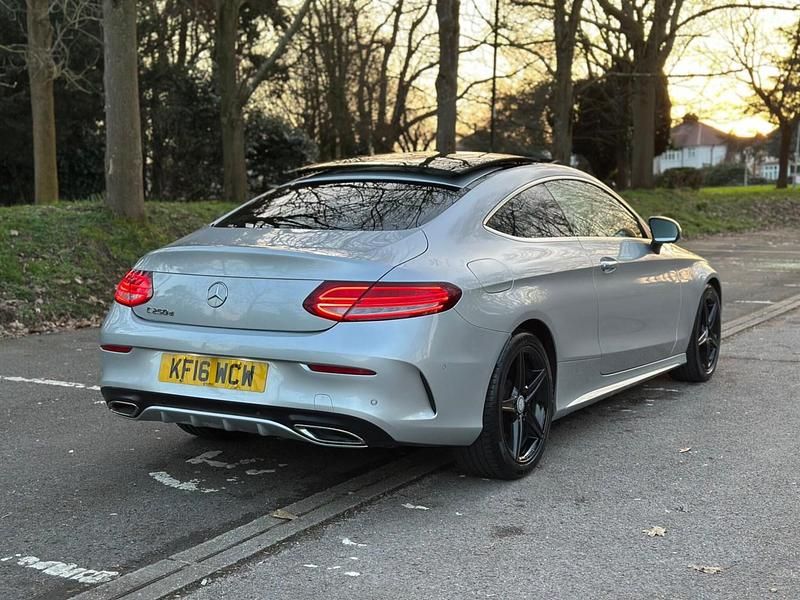 Used Mercedes C250 AMG Line Premium Plus 2016 Silver Coupe