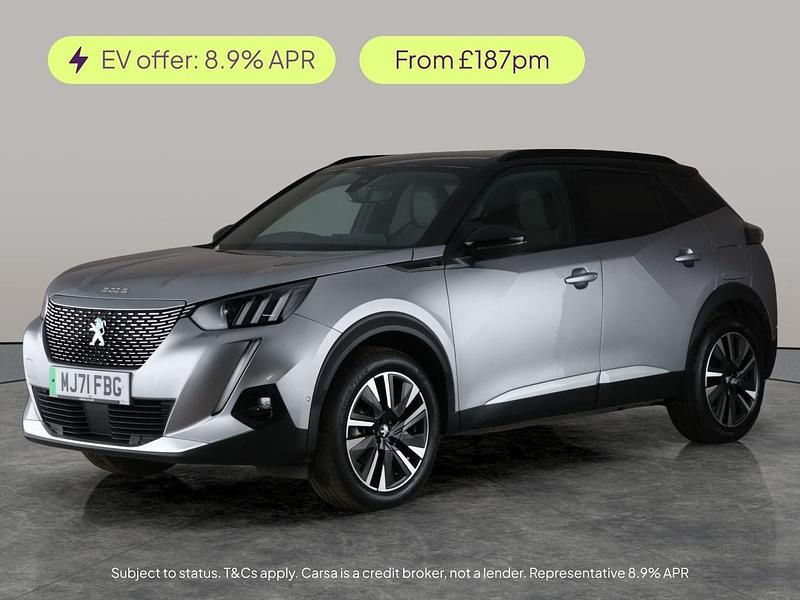 Grey Used 2021 Peugeot e-2008 Premium SUV | £12,364 (Fair price) - Image 1/1
